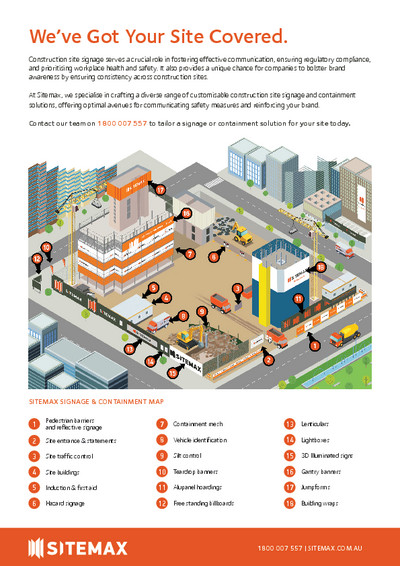 Sitemax Signage and Containment Map